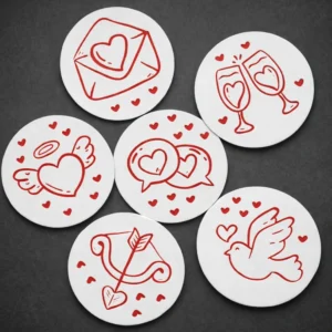 Valentýnské podtácky