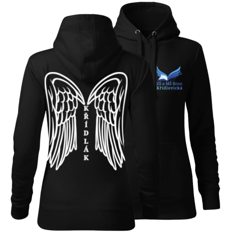 Mikina Křídlák černá Prémium (dámská)