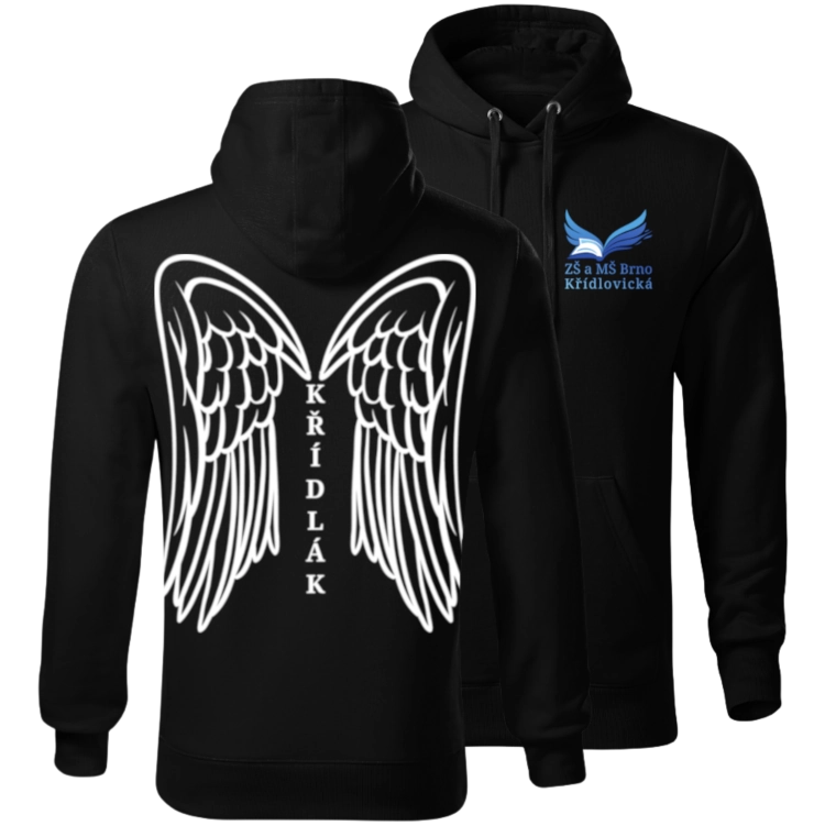 Mikina Křídlák černá Prémium (pánská)